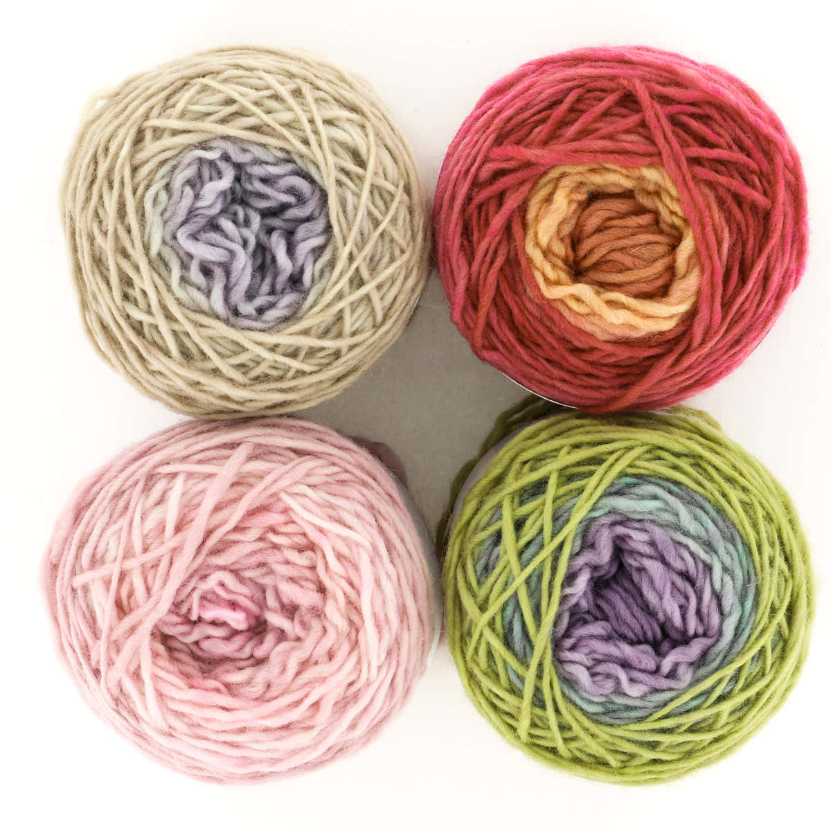 Freia Fine Handpaints Minikin Fingering Ombre Palette 4 Pack Yarn - Merino Wool 4 Ply