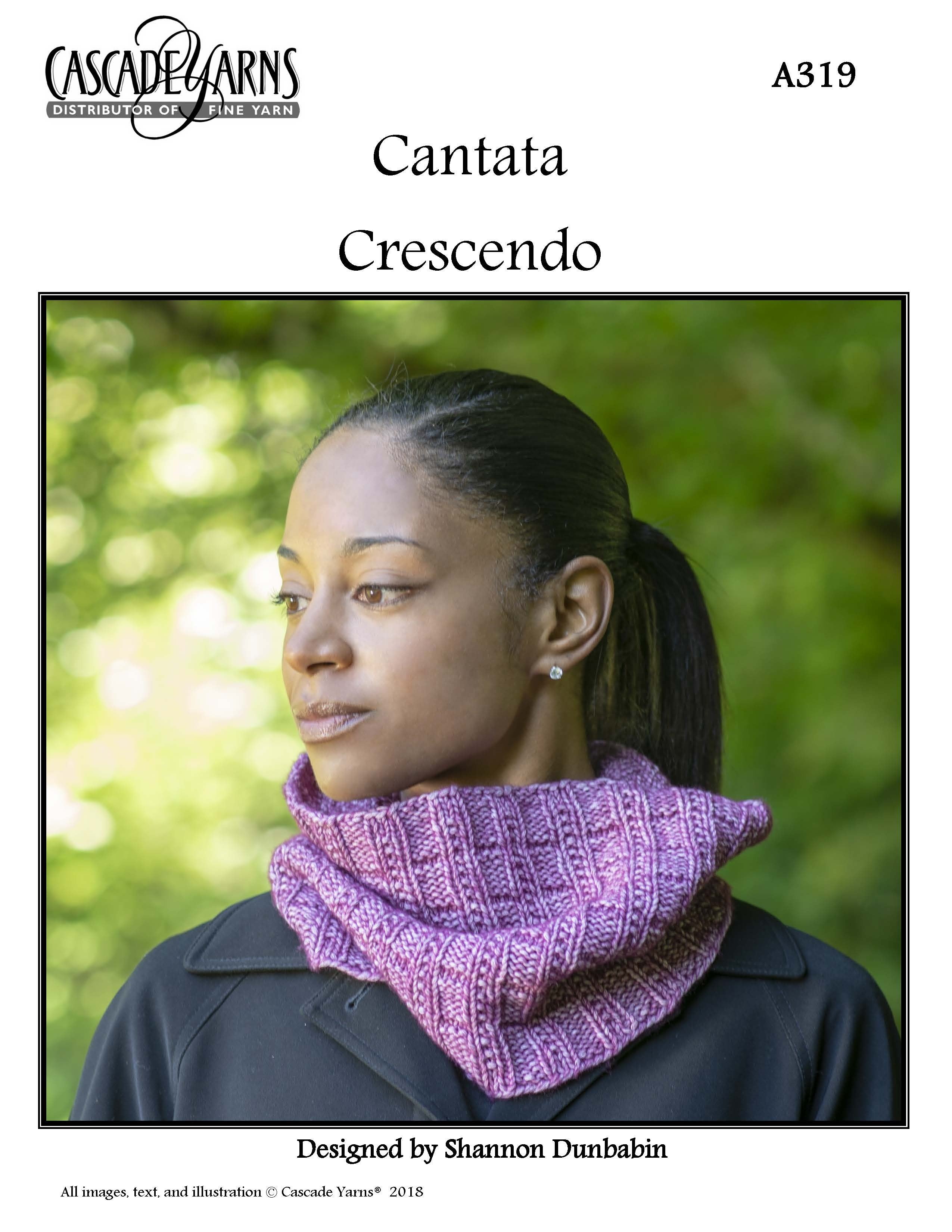 Cascade Yarns A Crescendo Cowl Knitting Pattern