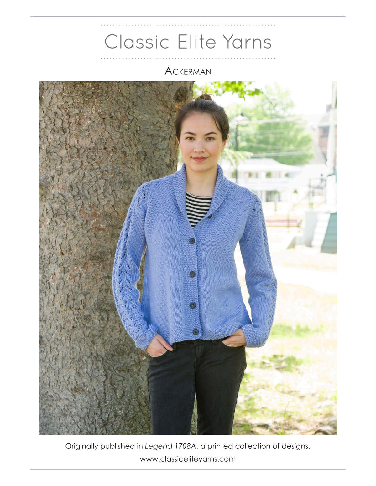 Classic Elite Yarns Ackerman Cardigan Knitting Pattern