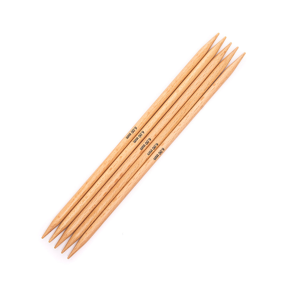 KnitPro Basix Beech Double Pointed Needle 8"