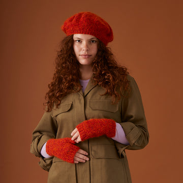 Debbie Bliss Nancy Beret & Hand Warmers Knitting Pattern