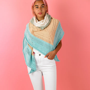 Paintbox Yarns Lollipop Lace Shawl Knitting Pattern
