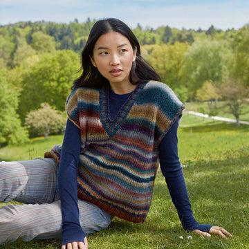 Lang PTO45-01 Vest Waistcoat Knitting Pattern