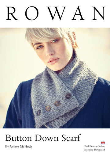 Rowan Button Down Scarf Knitting Pattern