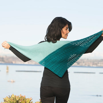 Cascade Yarns FW Heritage Napa Shawl Wrap Knitting Pattern