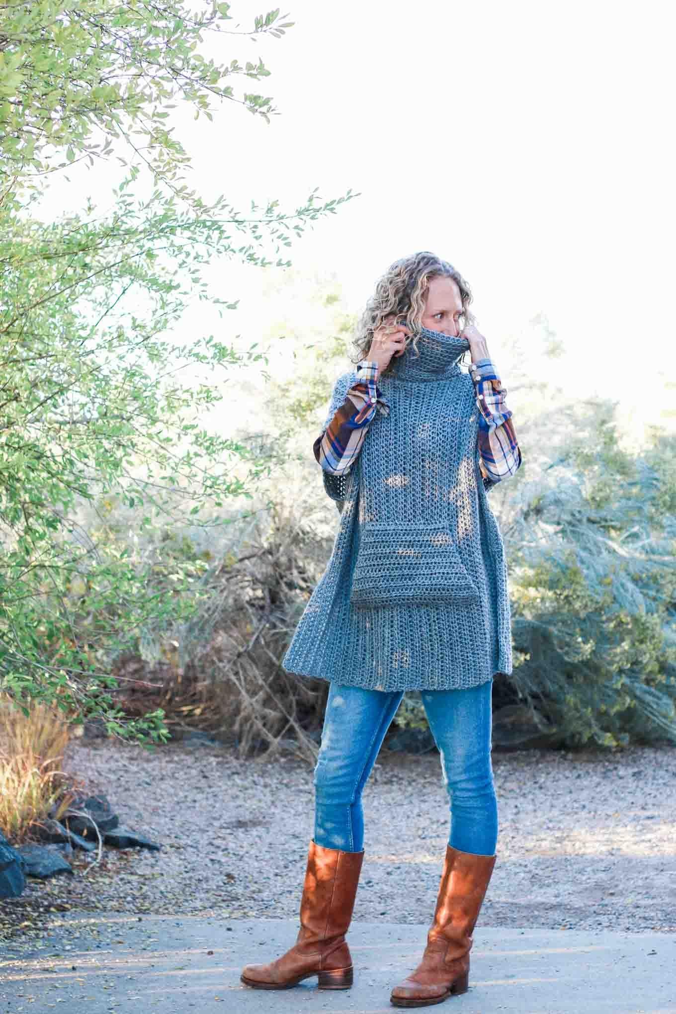 Greyscale Poncho