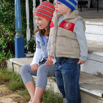 Skinny Striped Hat Knitting Pattern