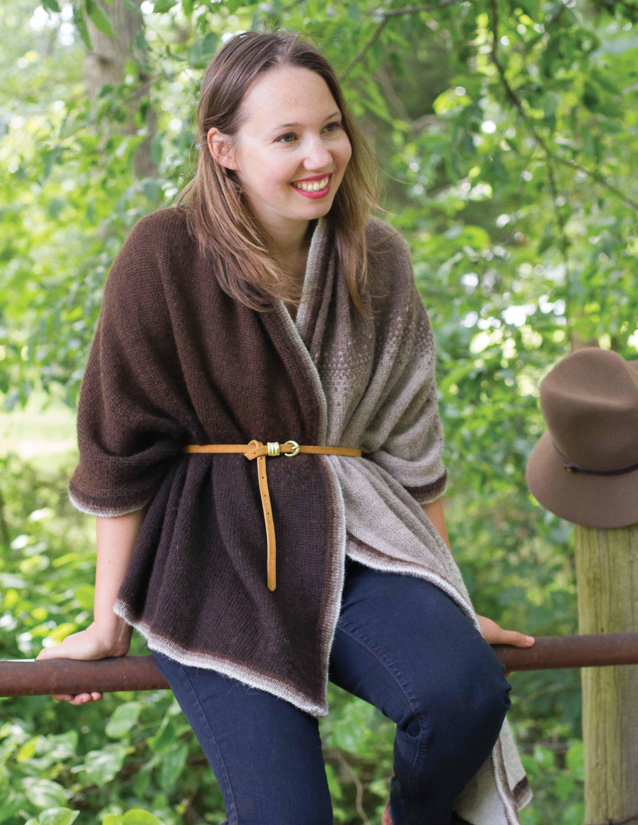 Ida Mae Ombre Stripe Wrap in Juniper Moon Farm Herriot - PDF