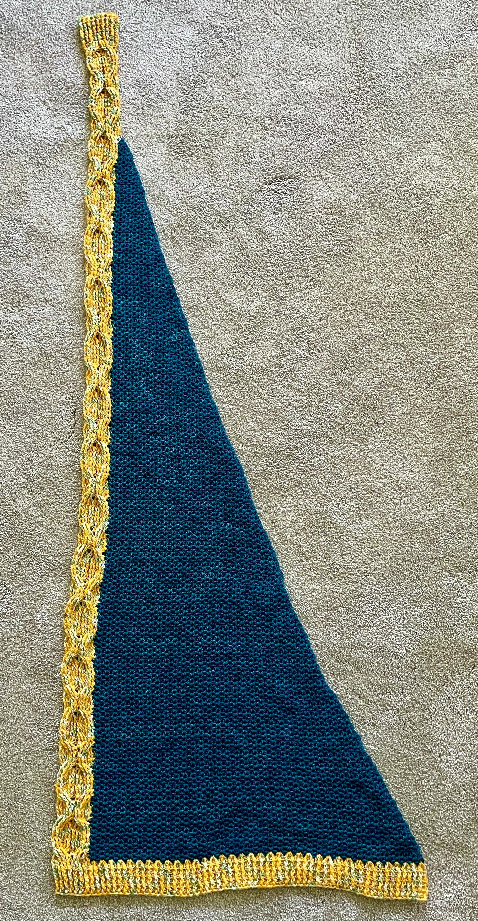 Honeycomb Asymmetrical Scarf