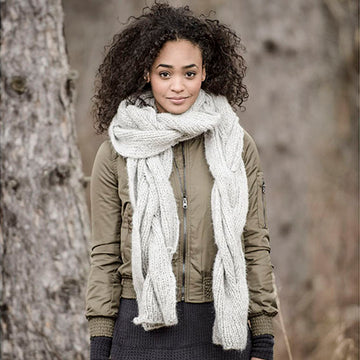 Blue Sky Fibers Callaway Cable Scarf PDF