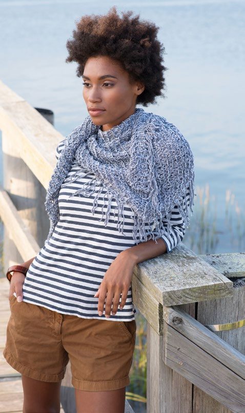 Lula Shawl Wrap Knitting Pattern