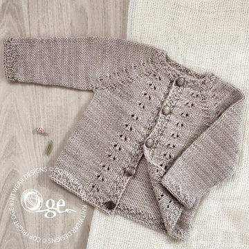 Dimples Top Down Cardigan - P291