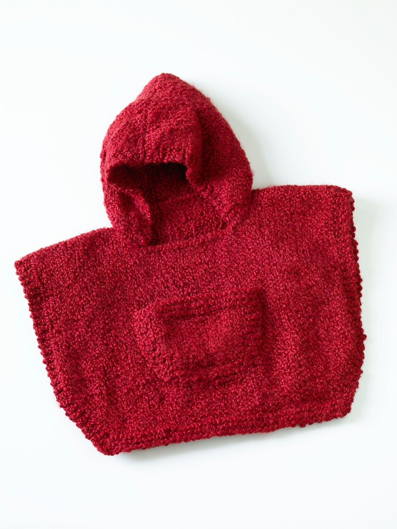 Hooded Baby Poncho in Lion Brand Homespun - 70358AD PDF