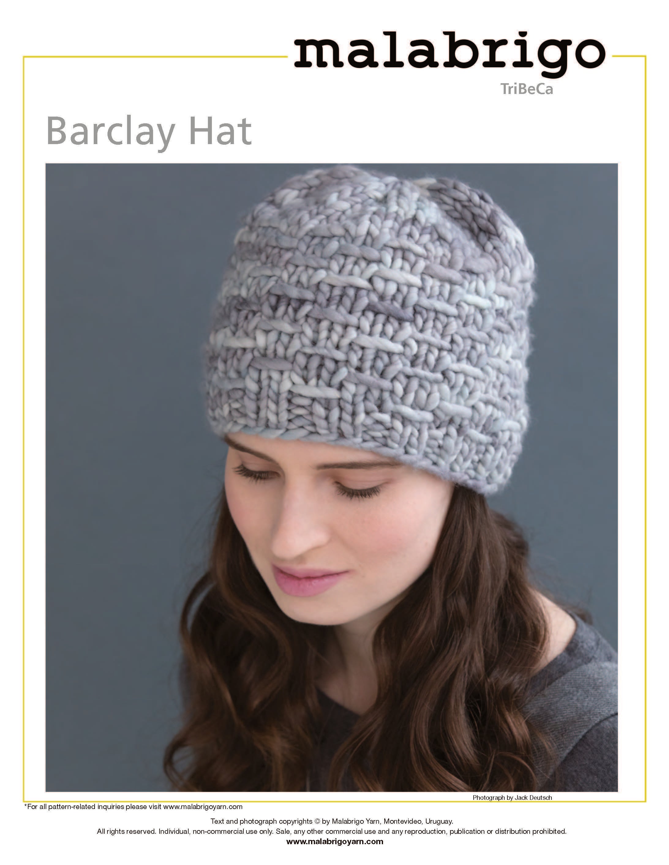 Barclay Hat Knitting Pattern