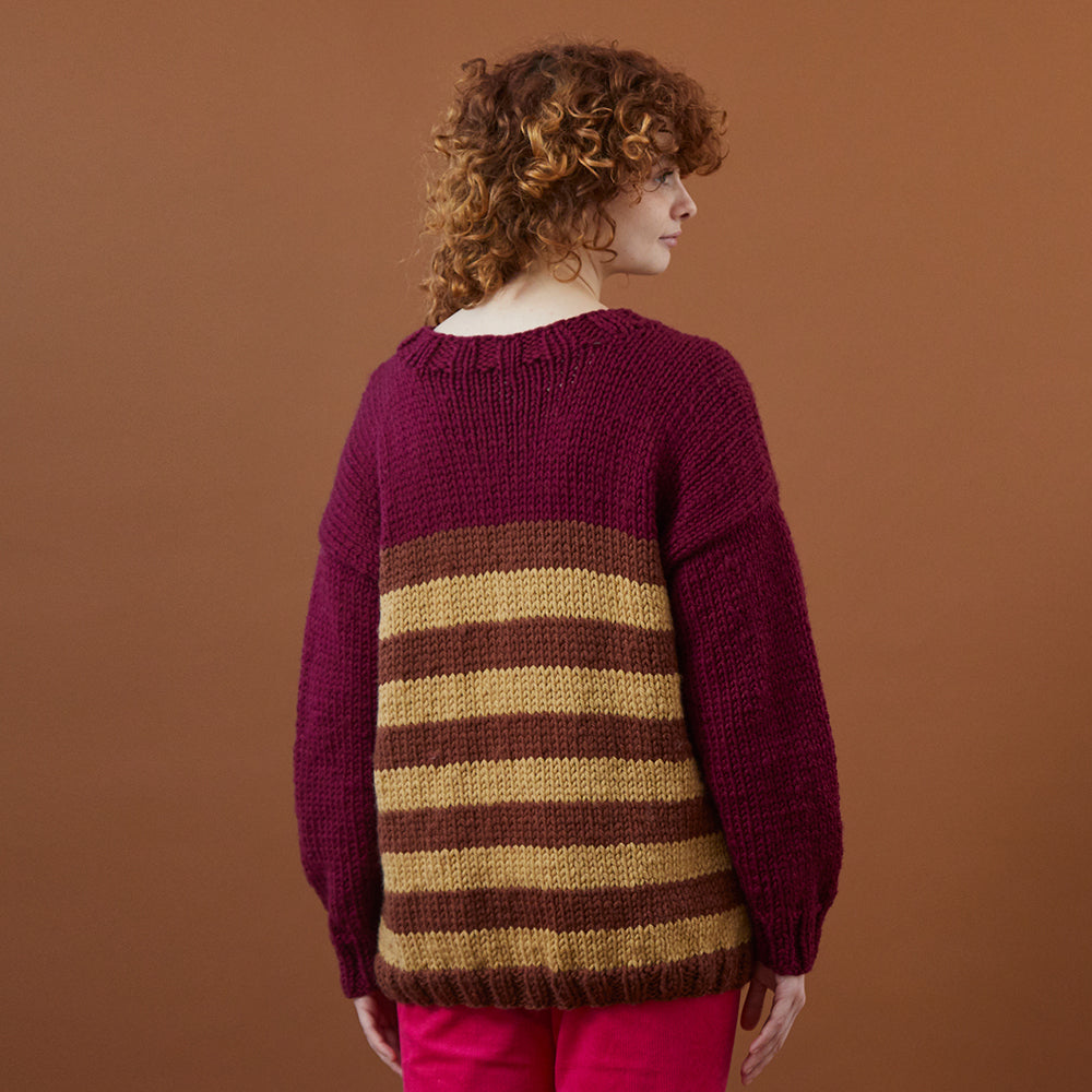 Debbie Bliss Striped Sweater Knitting Pattern