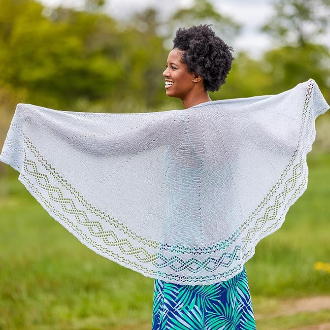 Valley Yarns Teagan Shawl Knitting Pattern