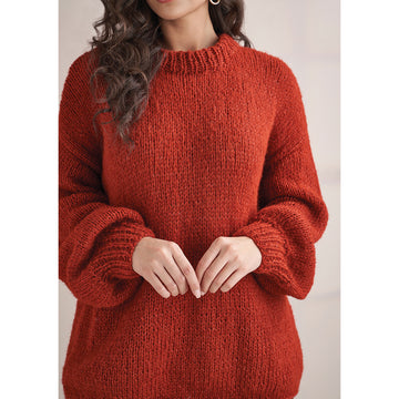 Rowan 10 Crew Neck Sweater Jumper Knitting Pattern
