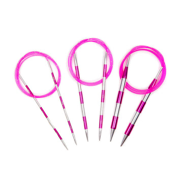 KnitPro Smartstix Pink Fixed Circular Needles 40" (1 Pair)