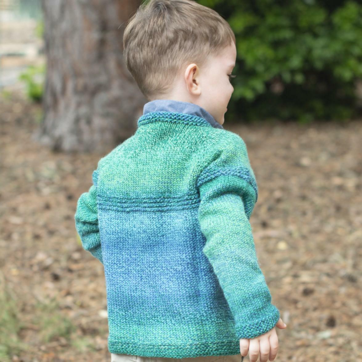 Cascade Yarns W Top Down Gradient Kid's Sweater Knitting