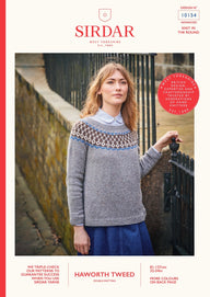 Sirdar Fair Isle Yoke Sweater Jumper Knitting Pattern