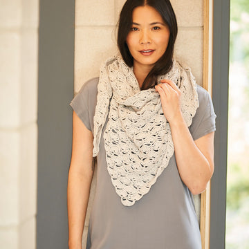 Tranquil Shawl in Rowan Cotton Revive PDF