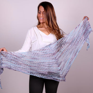 Mesh Shawl Wrap Knitting Pattern
