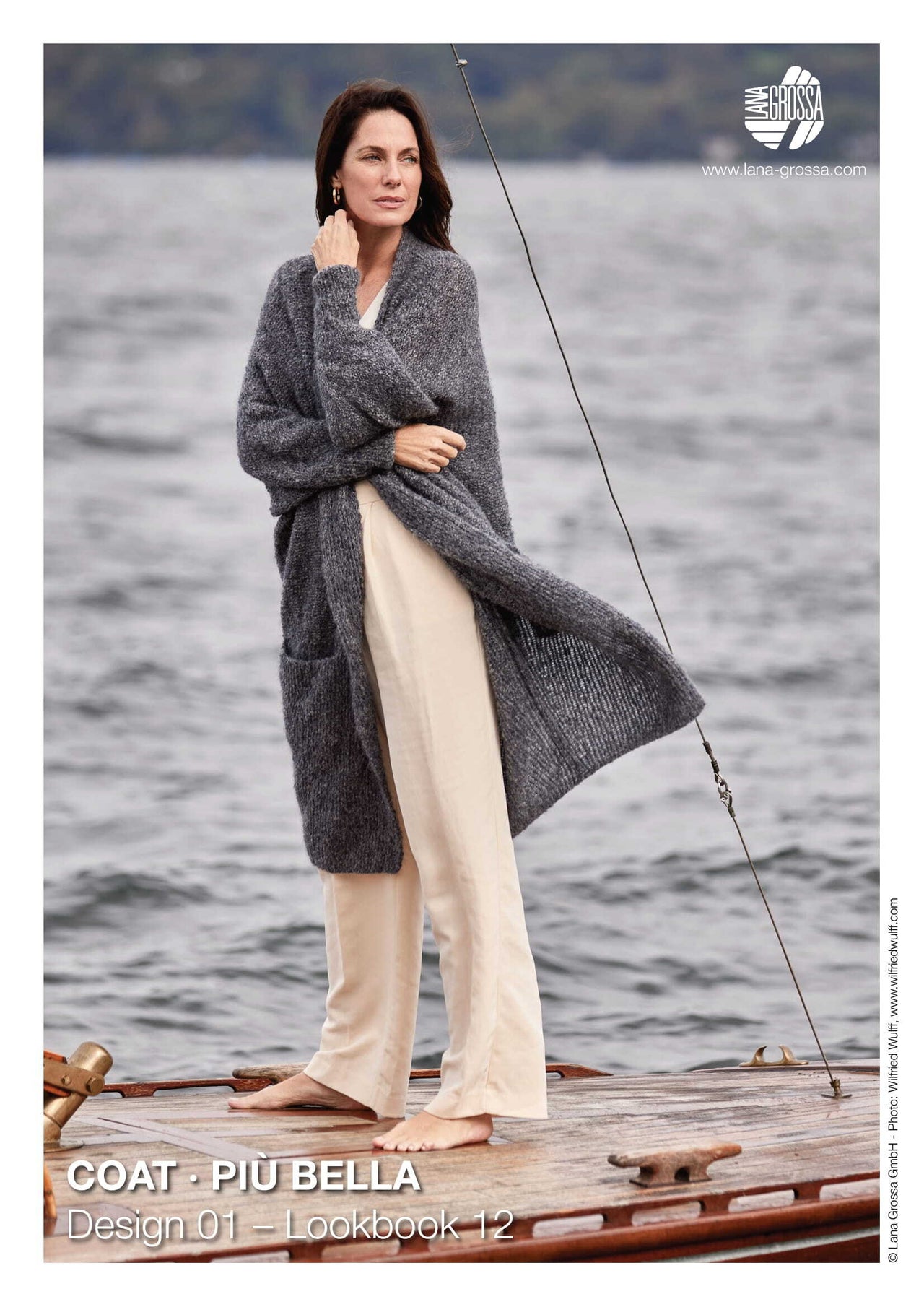 Lana Grossa Coat Cardigan Knitting Pattern