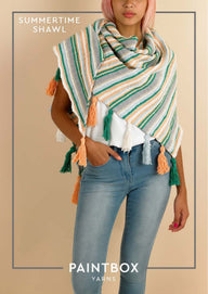 Paintbox Yarns Summertime Shawl Knitting Pattern
