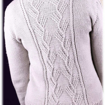 Women's Twist Stitch Cardigan in Plymouth Yarn Arequipa Worsted