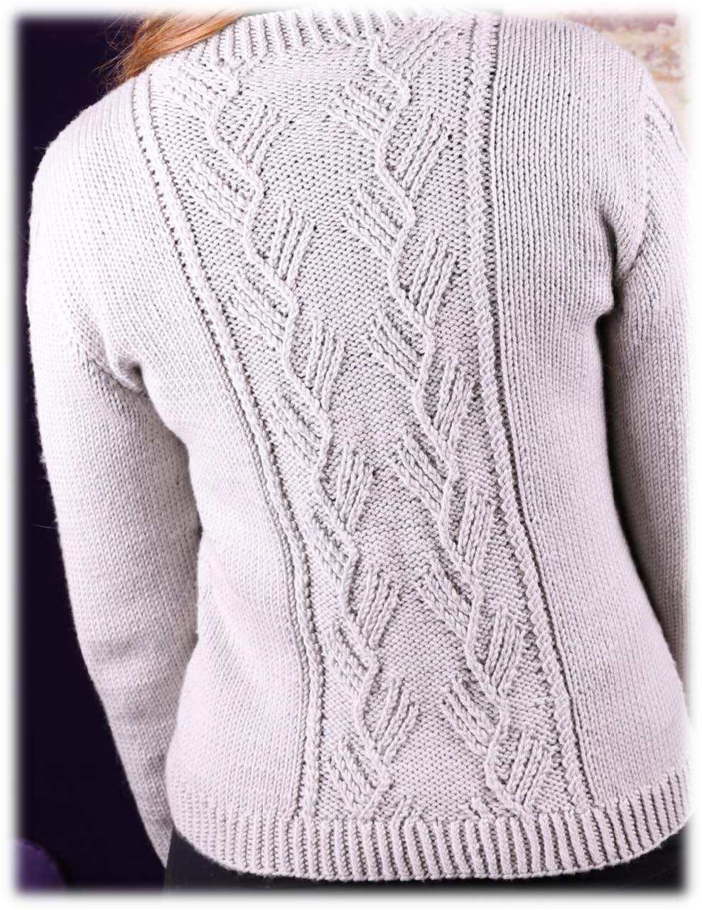Women's Twist Stitch Cardigan in Plymouth Yarn Arequipa Worsted