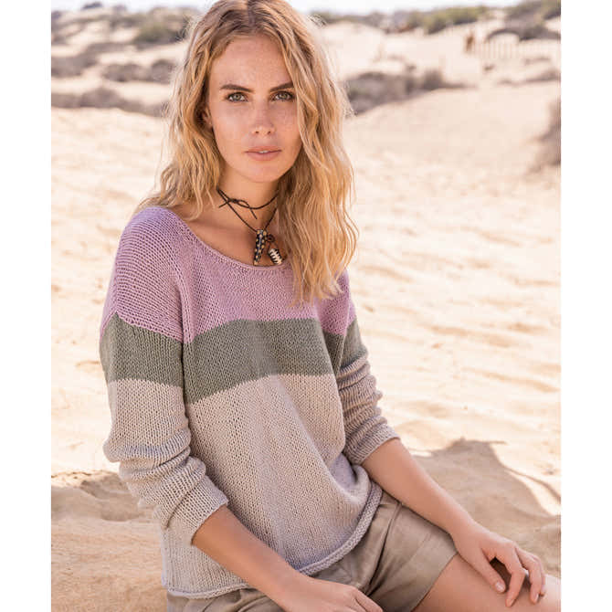 Lana Grossa 01 Pullover Jumper Knitting Pattern