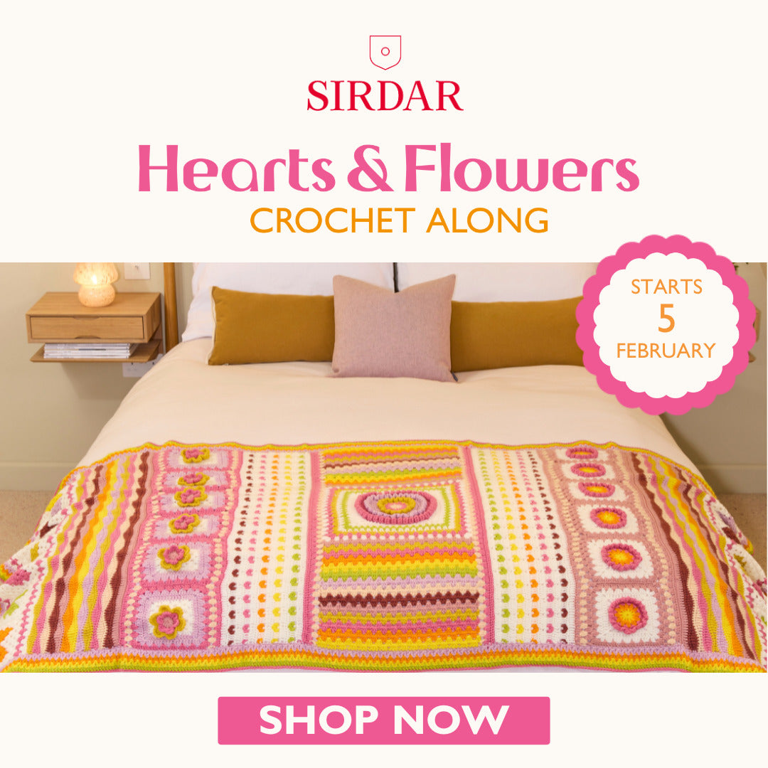 Sirdar Hearts&Flowers Crochet Along Spring 2025 Yarn - Acrylic DK