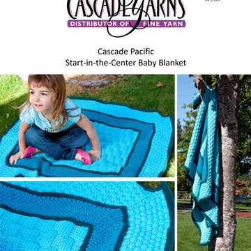 Cascade Yarns W Start-in-the-Center Baby Blanket Knitting