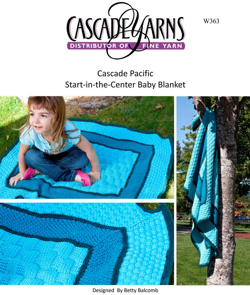 Cascade Yarns W Start-in-the-Center Baby Blanket Knitting