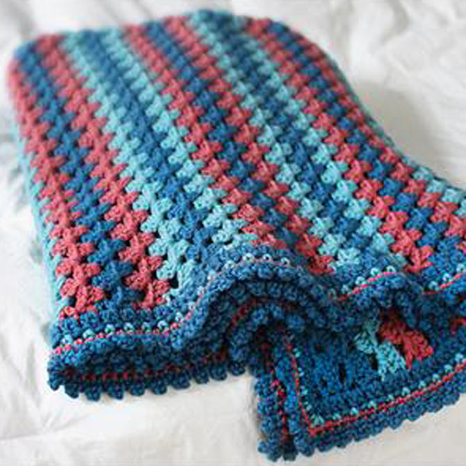 Valley Yarns Varve Baby Blanket Crochet Pattern
