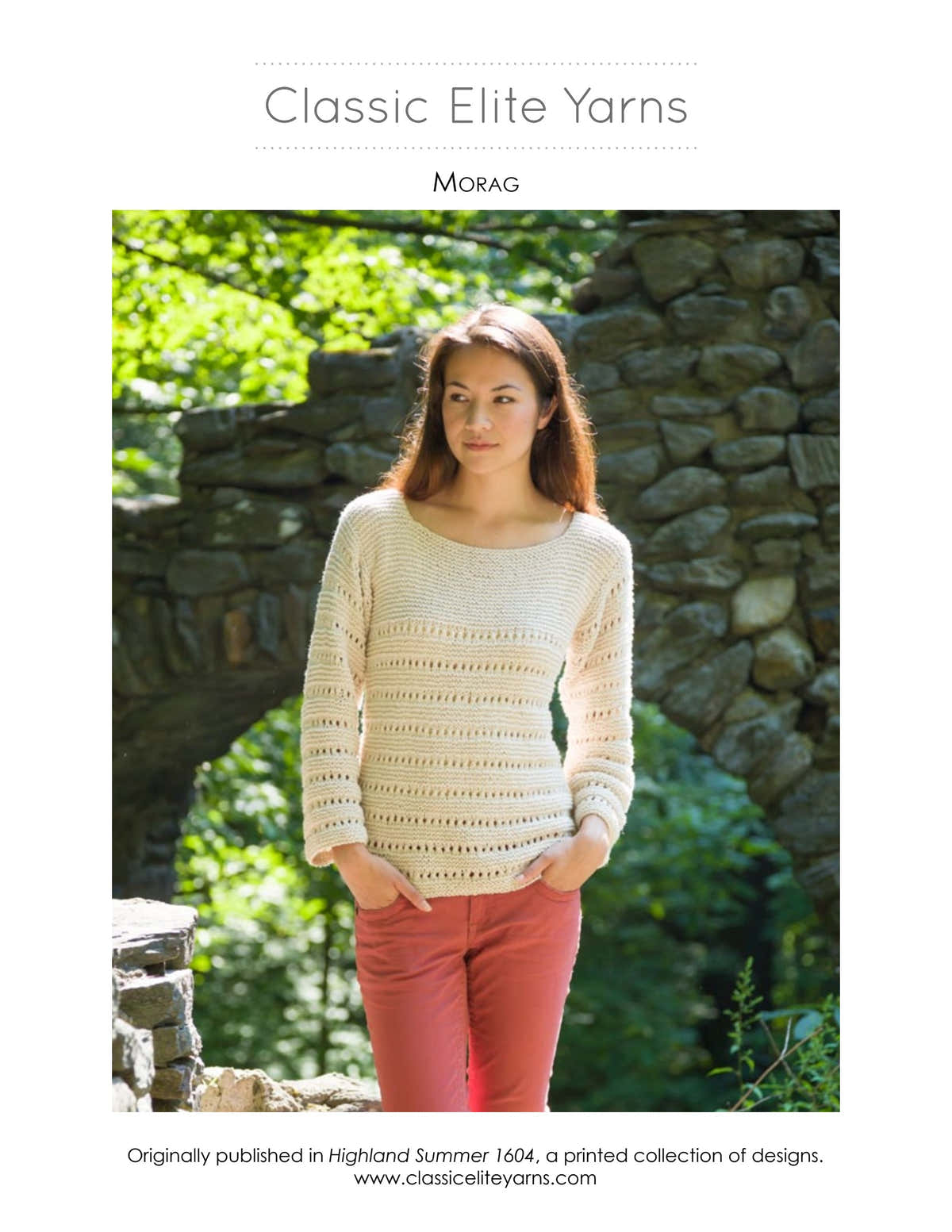 Classic Elite Yarns Morag Jumper Knitting Pattern