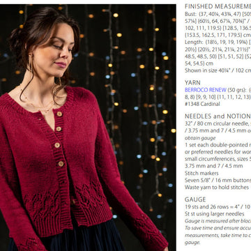 Mahina Cardigan in Berroco Renew PDF