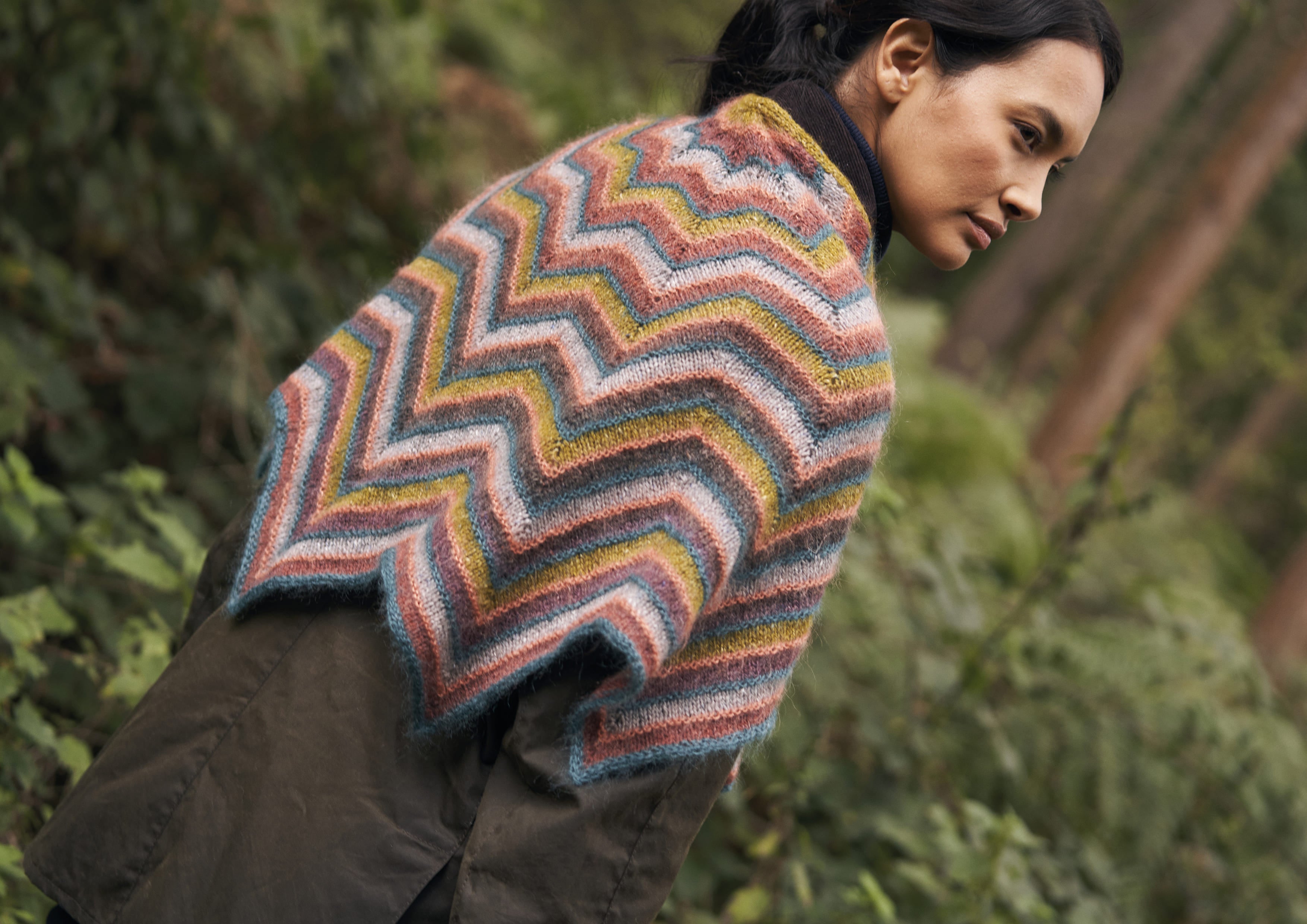 Wave Shawl Wrap Knitting Pattern