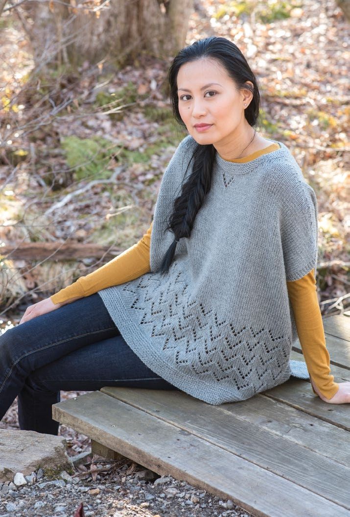 Berroco Camden Hills Poncho Cape Knitting Pattern