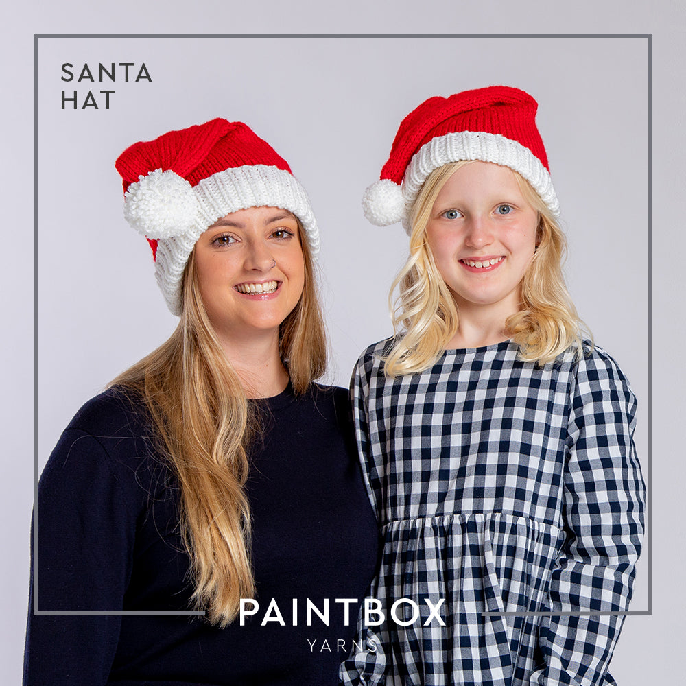 Paintbox Yarns Santa Hat Knitting Pattern