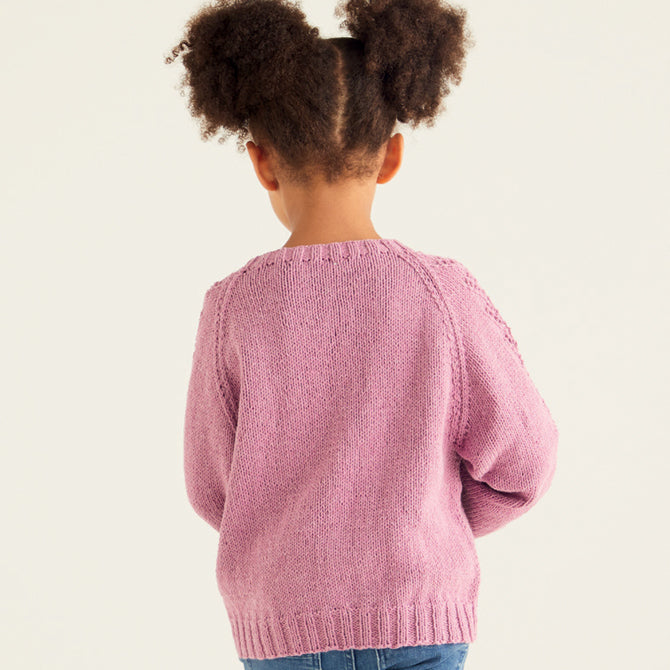 Sirdar Lace Raglan Pullover Jumper Knitting Pattern