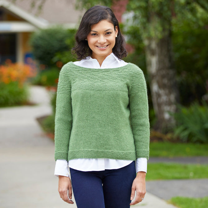 Valley Yarns Directional Pullover Knitting Pattern