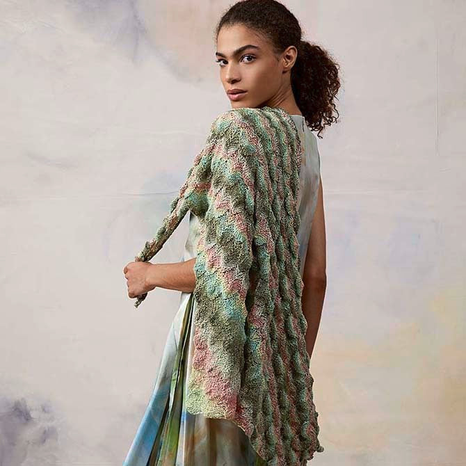 Lang PTO27-04 Triangular Shawl Wrap Knitting Pattern