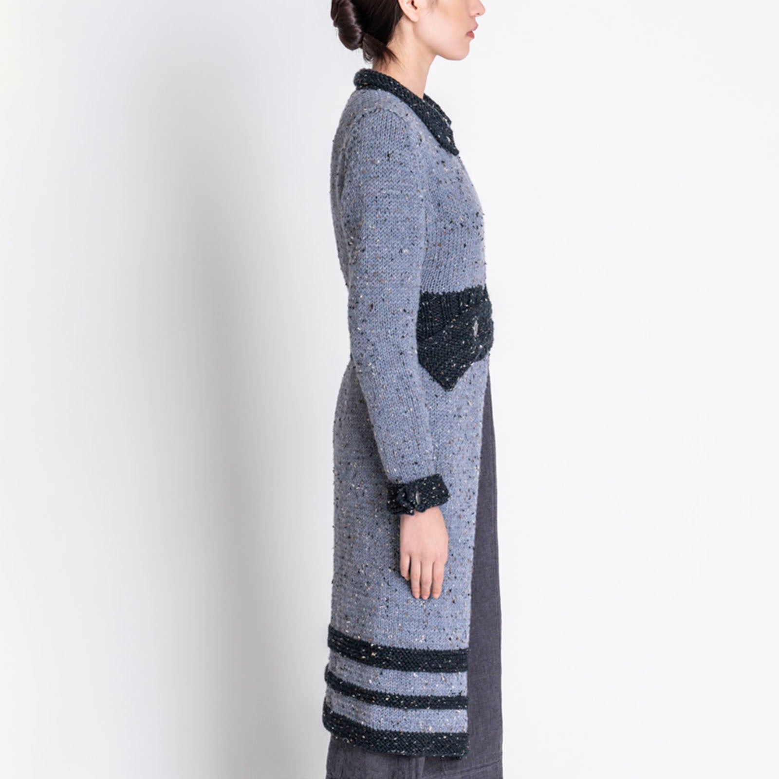 Blue Sky Fibers Aberdeen Coat Cardigan Knitting Pattern