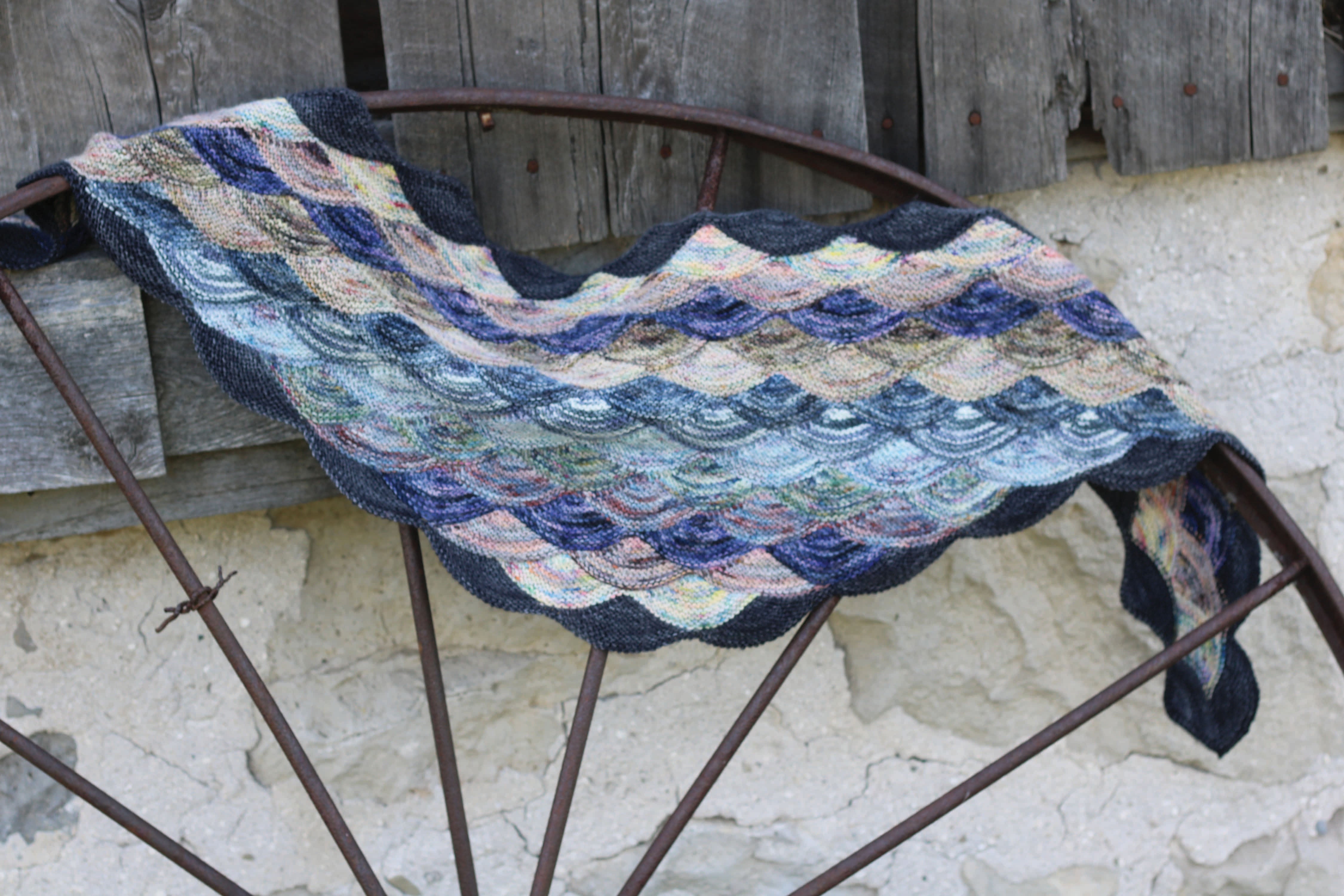 Koigu Nude Pencil Box Petite Shawl Wrap Knitting Pattern