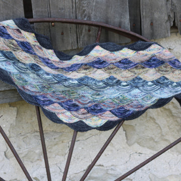 Koigu Nude Pencil Box Petite Shawl Wrap Knitting Pattern