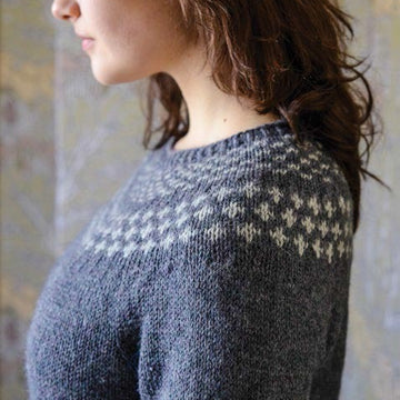 Berroco Mended Pullover- Portfolio Jumper Knitting Pattern