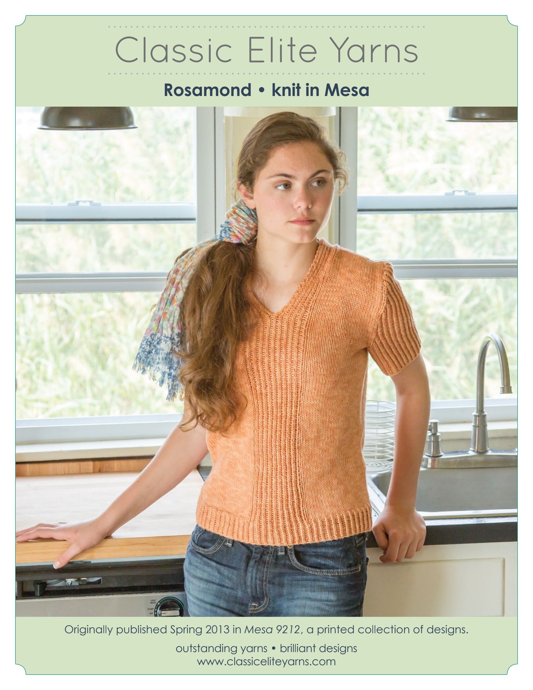 Classic Elite Yarns Rosamond Jumper Knitting Pattern