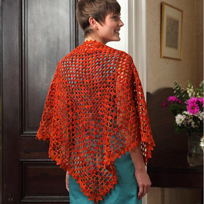 Valley Yarns Cordoba Shawl Crochet Pattern
