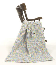 Crochet Baby Blanket in Plymouth Yarn Encore Boucle Colorspun